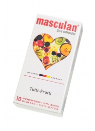 Жёлтые презервативы Masculan Ultra Tutti-Frutti с фруктовым ароматом - 10 шт. - Masculan - купить с доставкой в Оренбурге