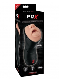 Мастурбатор-ротик Deep Throat Vibrating Stroker - Pipedream - в Оренбурге купить с доставкой