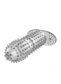 Закрытая прозрачная насадка Crystal sleeve - 12 см. - Erowoman-Eroman - в Оренбурге купить с доставкой