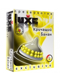 Презерватив LUXE  Exclusive  Кричащий банан  - 1 шт. - Luxe - купить с доставкой в Оренбурге