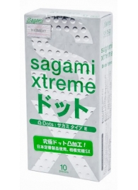 Презервативы Sagami Xtreme Type-E с точками - 10 шт. - Sagami - купить с доставкой в Оренбурге