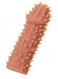 Телесная реалистичная насадка KOKOS Extreme Sleeve 07 с дополнительной стимуляцией - 12,7 см. - KOKOS - в Оренбурге купить с доставкой