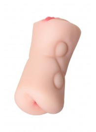 Телесный двусторонний мастурбатор Rich Fruit - вагина и анус - ToyFa - в Оренбурге купить с доставкой