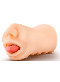 Телесный мастурбатор-ротик с язычком Oral Anne - Blush Novelties - в Оренбурге купить с доставкой