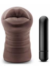 Коричневый мастурбатор-ротик Renee - Blush Novelties - в Оренбурге купить с доставкой