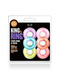 Набор из 6 эрекционных колец King of the Ring - Blush Novelties - в Оренбурге купить с доставкой