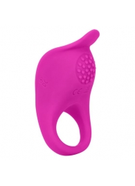 Ярко-розовое эрекционное виброкольцо Silicone Rechargeable Teasing Enhancer - California Exotic Novelties - в Оренбурге купить с доставкой