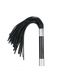 Черная плеть Easytoys Flogger With Metal Grip - 38 см. - Easy toys - купить с доставкой в Оренбурге