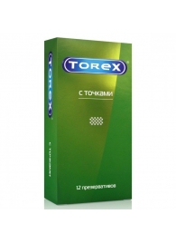 Текстурированные презервативы Torex  С точками  - 12 шт. - Torex - купить с доставкой в Оренбурге