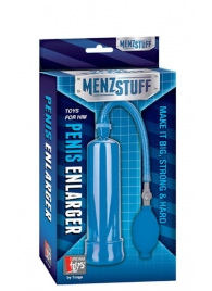 Синяя вакуумная помпа MENZSTUFF PENIS ENLARGER - Dream Toys - в Оренбурге купить с доставкой