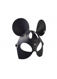 Черная кожаная маска  Мышка - Sitabella - купить с доставкой в Оренбурге