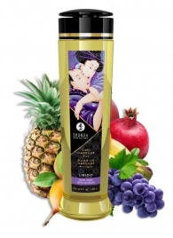 Массажное масло Libido Exotic Fruits с ароматом экзотических фруктов - 240 мл. - Shunga - купить с доставкой в Оренбурге