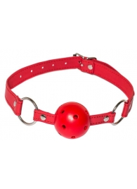 Красный кляп-шарик Firecracker - Lola Games - купить с доставкой в Оренбурге