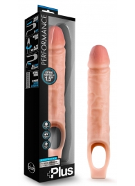 Телесный реалистичный фаллоудлинитель 10 Inch Silicone Cock Sheath Penis Extender - 25,4 см. - Blush Novelties - в Оренбурге купить с доставкой