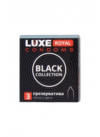 Черные презервативы LUXE Royal Black Collection - 3 шт. - Luxe - купить с доставкой в Оренбурге