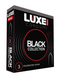 Черные презервативы LUXE Royal Black Collection - 3 шт. - Luxe - купить с доставкой в Оренбурге