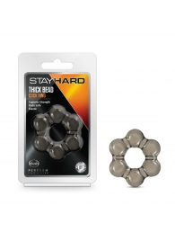 Дымчатое эрекционное кольцо Stay Hard Thick Bead Cock Ring - Blush Novelties - в Оренбурге купить с доставкой