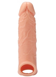 Телесная насадка EXTENDER WITH BALL STRAP 6.5 - 17 см. - Dream Toys - в Оренбурге купить с доставкой