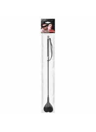 Черный стек с наконечником-сердечком - 54 см. - Notabu - купить с доставкой в Оренбурге