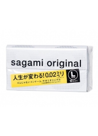 Презервативы Sagami Original 0.02 L-size увеличенного размера - 10 шт. - Sagami - купить с доставкой в Оренбурге