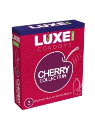 Презервативы с ароматом вишни LUXE Royal Cherry Collection - 3 шт. - Luxe - купить с доставкой в Оренбурге