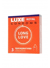 Презервативы с продлевающим эффектом LUXE Royal Long Love - 3 шт. - Luxe - купить с доставкой в Оренбурге