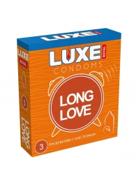 Презервативы с продлевающим эффектом LUXE Royal Long Love - 3 шт. - Luxe - купить с доставкой в Оренбурге