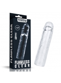 Прозрачная насадка-удлинитель Flawless Clear Penis Sleeve Add 2 - 19 см. - Lovetoy - в Оренбурге купить с доставкой