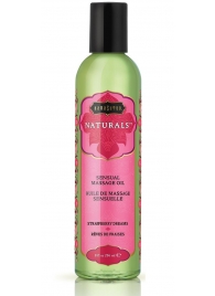 Массажное масло Naturals Strawberry Dreams с ароматом клубники - 236 мл. - Kama Sutra - купить с доставкой в Оренбурге