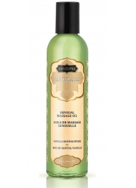 Массажное масло Naturals Vanilla Sandalwood с ароматом ванили и сандала - 236 мл. - Kama Sutra - купить с доставкой в Оренбурге