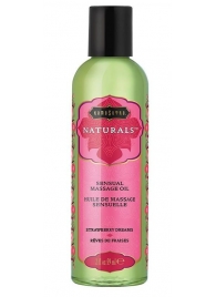Массажное масло Naturals Strawberry Dreams с ароматом клубники - 59 мл. - Kama Sutra - купить с доставкой в Оренбурге