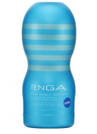 Мастурбатор с охлаждающей смазкой TENGA Original Vacuum Cup Cool - Tenga - в Оренбурге купить с доставкой