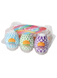 Набор из 6 мастурбаторов Tenga EGG IV с различным рельефом - Tenga - в Оренбурге купить с доставкой