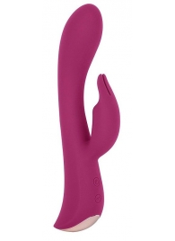 Бордовый вибромассажер-кролик 5  Silicone Bunny Love - 19,1 см. - Erokay