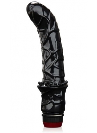Черный вибромассажер простаты 6  Premium Prostate Massager - BlueLine - в Оренбурге купить с доставкой