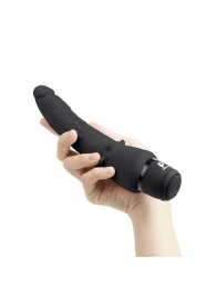 Черный анальный вибратор 7  Slim Anal Realistic Vibrator - 20 см. - PowerCocks