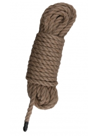 Пеньковая веревка для связывания Hemp Rope - 5 м. - Easy toys - купить с доставкой в Оренбурге