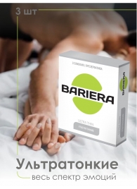 Ультратонкие презервативы Bariera Ultra Thin - 3 шт. - Bariera - купить с доставкой в Оренбурге