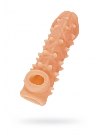 Телесная закрытая насадка с пупырышками Cock Sleeve Size S - 13,8 см. - KOKOS - в Оренбурге купить с доставкой