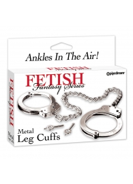 Металлические наручники Metal Leg Cuffs - Pipedream - купить с доставкой в Оренбурге