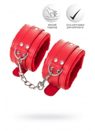 Красные оковы Anonymo из искусственной кожи - ToyFa - купить с доставкой в Оренбурге