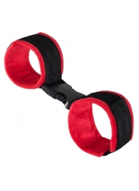 Красно-черные велюровые оковы Anonymo - ToyFa - купить с доставкой в Оренбурге