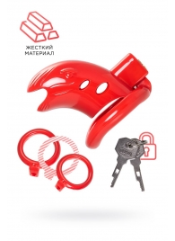 Красный мужской пояс верности из пластика - ToyFa - купить с доставкой в Оренбурге