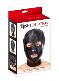 Маска-шлем с прорезями для глаз и рта - Fetish Tentation - купить с доставкой в Оренбурге