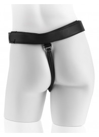 Страпон с телесной насадкой 7  Uncut with Strap on Harness - 18 см. - Pipedream - купить с доставкой в Оренбурге