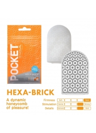 Карманный мастурбатор HEXA-BRICK - Tenga - в Оренбурге купить с доставкой