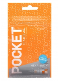 Карманный мастурбатор HEXA-BRICK - Tenga - в Оренбурге купить с доставкой