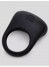 Черное эрекционное виброкольцо Sensation Rechargeable Vibrating Love Ring - Fifty Shades of Grey - в Оренбурге купить с доставкой