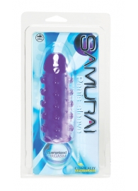 Закрытая фиолетовая насадка с пупырышками SAMURAI PENIS SLEEVE PURPLE - 14,5 см. - NMC - в Оренбурге купить с доставкой