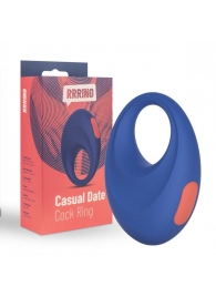 Синее эрекционное кольцо RRRING Casual Date Cock Ring - FeelzToys - в Оренбурге купить с доставкой